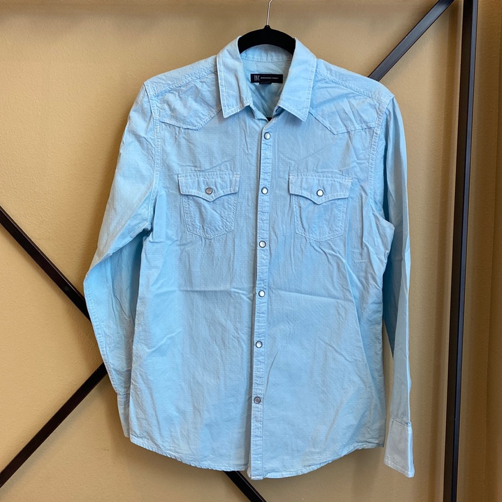 INC western button down shirt